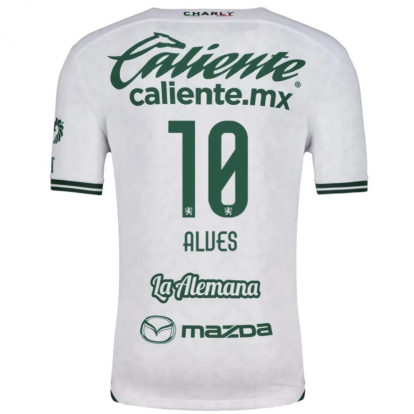 Danxen Niño Camiseta Maria Alves #10 Blanco Verde 2ª Equipación 2024/25 La Camisa México