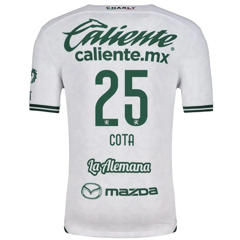 Danxen Niño Camiseta Renatta Cota #25 Blanco Verde 2ª Equipación 2024/25 La Camisa México