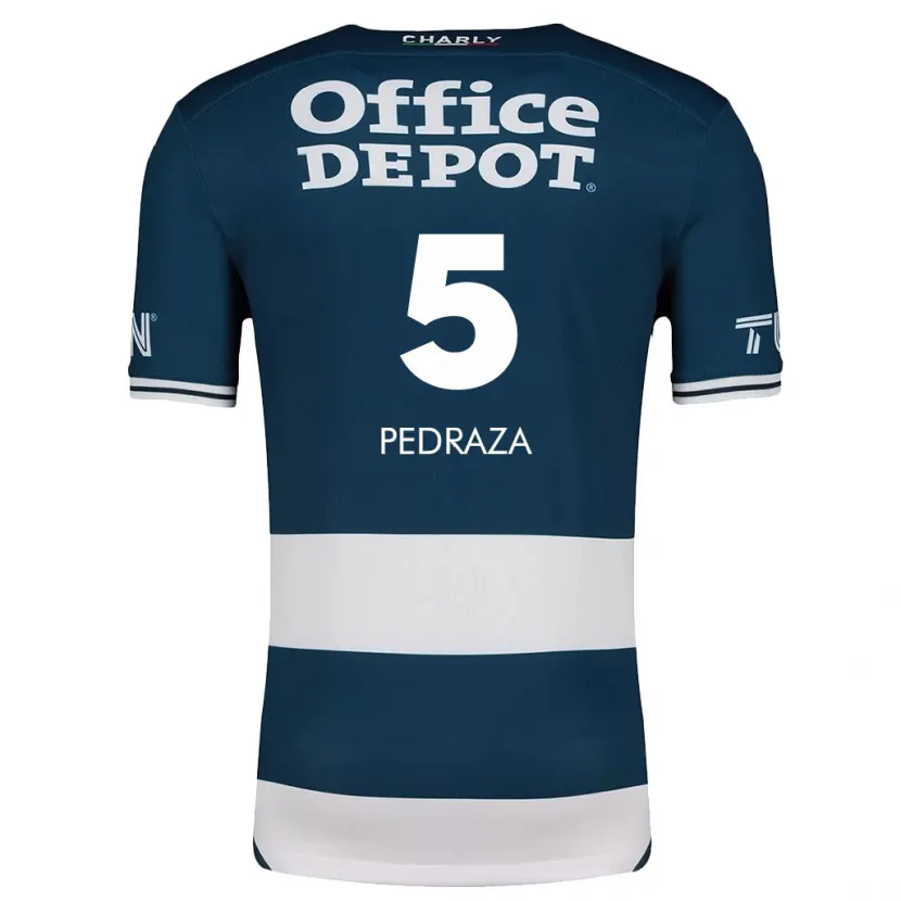 Danxen Hombre Camiseta Pedro Pedraza #5 Azul Blanco 1ª Equipación 2024/25 La Camisa México