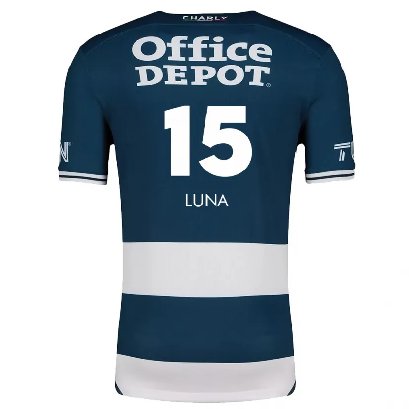 Danxen Hombre Camiseta Israel Luna #15 Azul Blanco 1ª Equipación 2024/25 La Camisa México