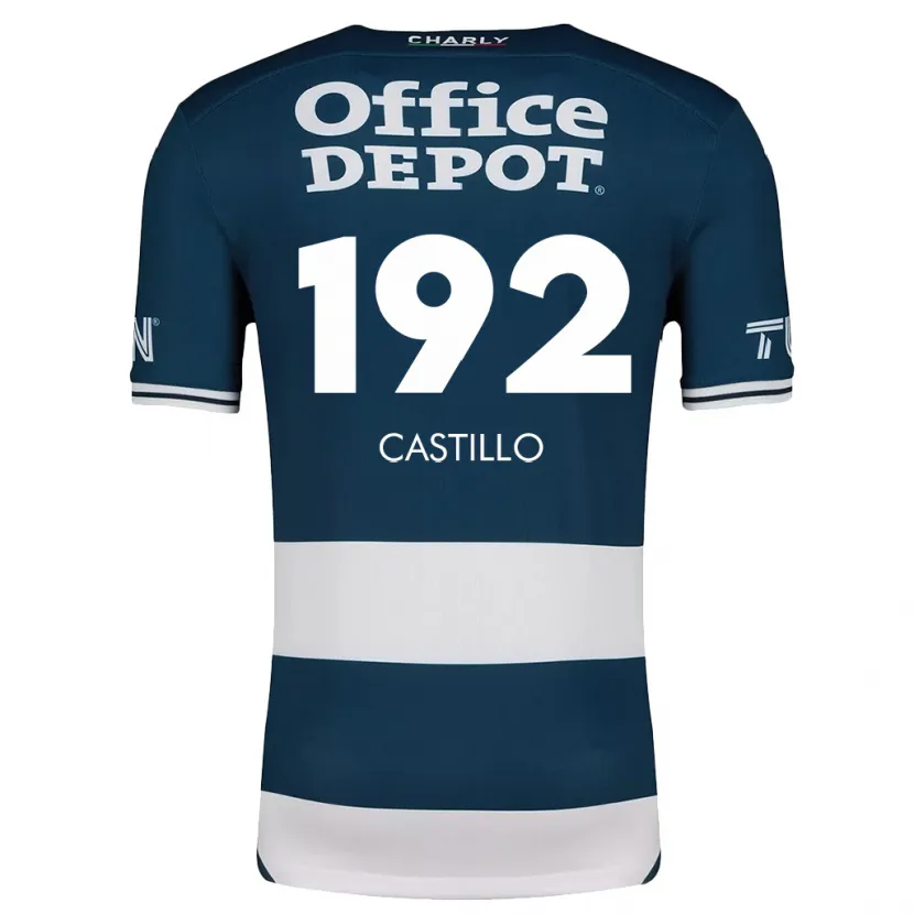 Danxen Hombre Camiseta José Castillo #192 Azul Blanco 1ª Equipación 2024/25 La Camisa México