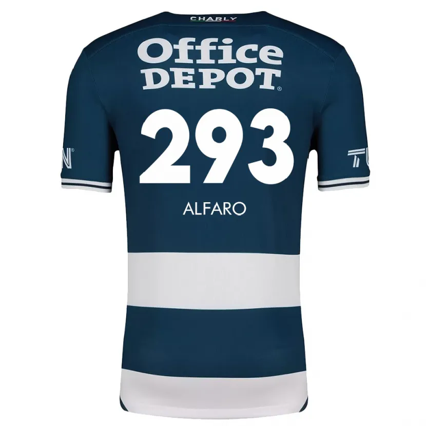 Danxen Hombre Camiseta Cristóbal Alfaro #293 Azul Blanco 1ª Equipación 2024/25 La Camisa México