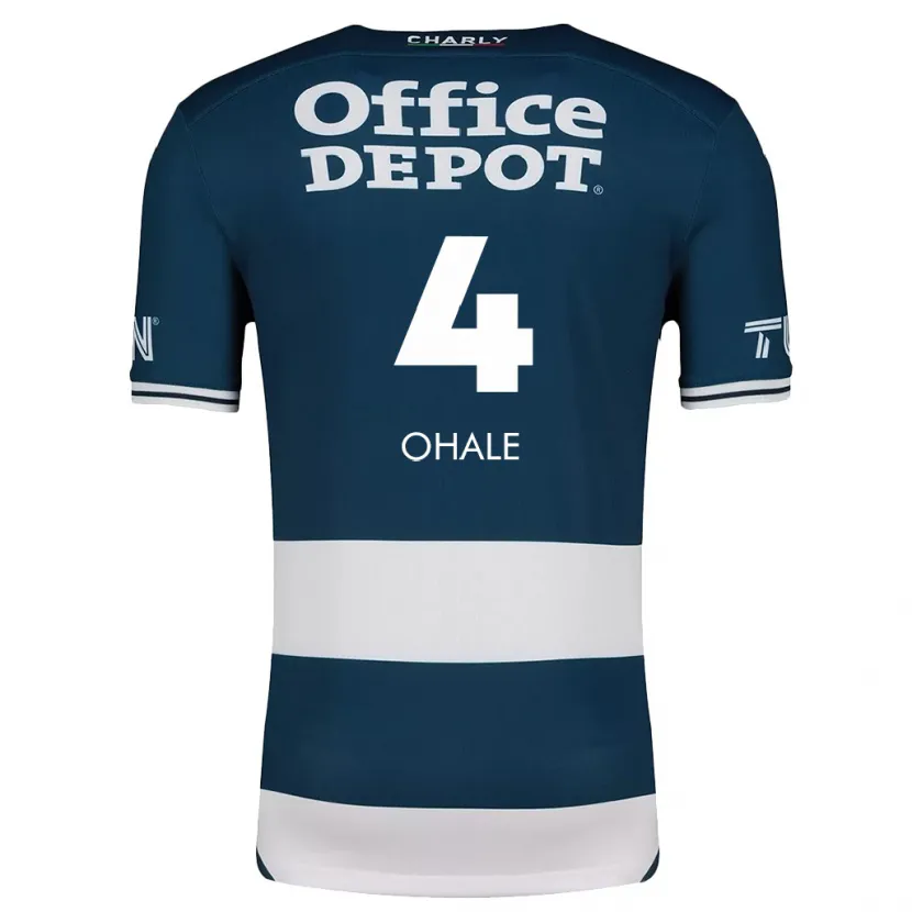 Danxen Hombre Camiseta Osinachi Ohale #4 Azul Blanco 1ª Equipación 2024/25 La Camisa México