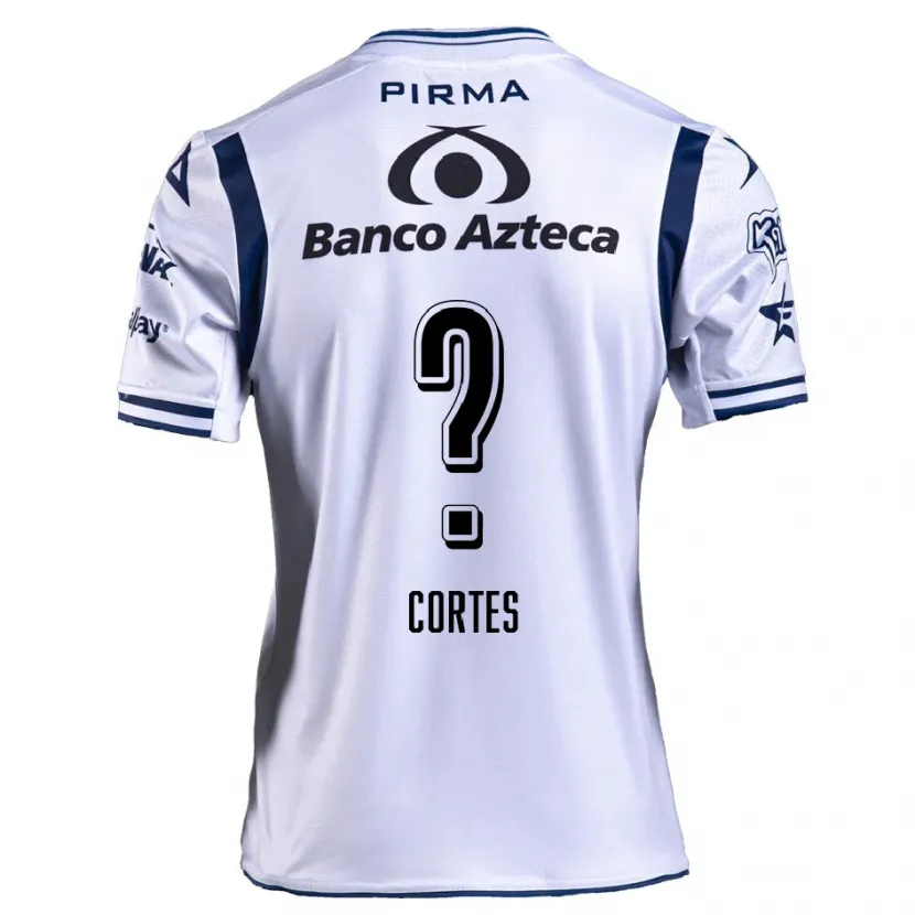 Danxen Hombre Camiseta Vinícius Côrtes #0 Blanco Azul Marino 1ª Equipación 2024/25 La Camisa México