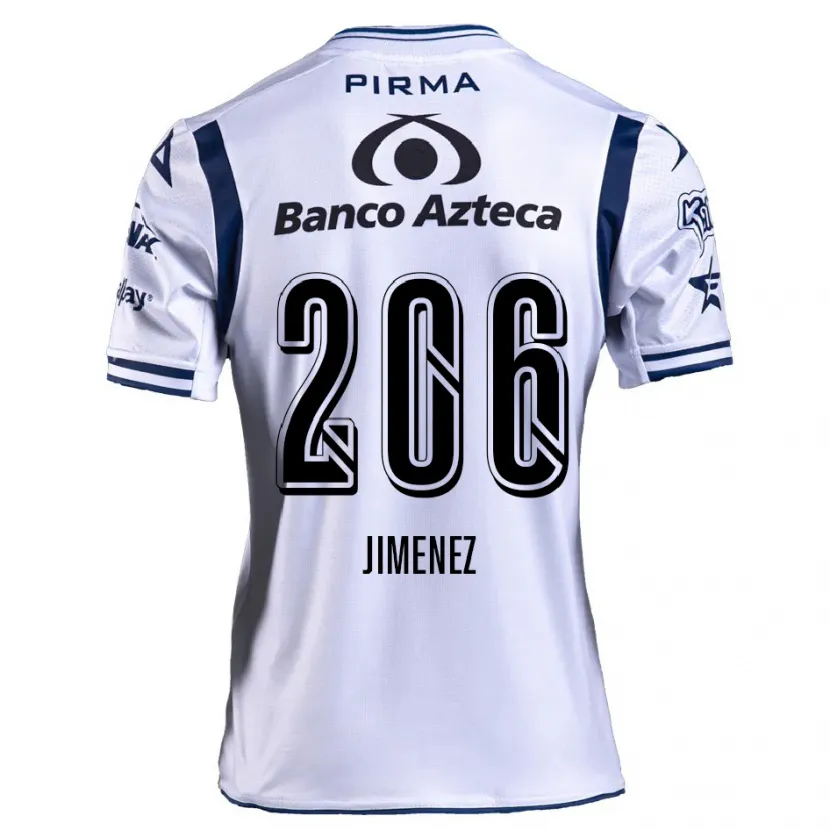 Danxen Hombre Camiseta Leonardo Jiménez #206 Blanco Azul Marino 1ª Equipación 2024/25 La Camisa México
