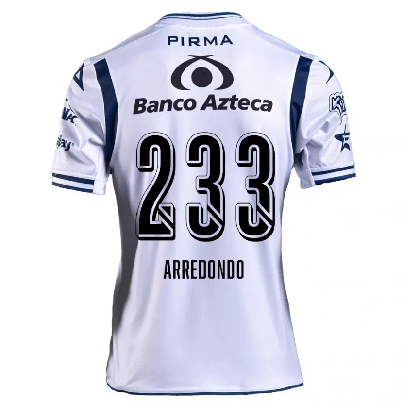 Danxen Hombre Camiseta Ángel Arredondo #233 Blanco Azul Marino 1ª Equipación 2024/25 La Camisa México