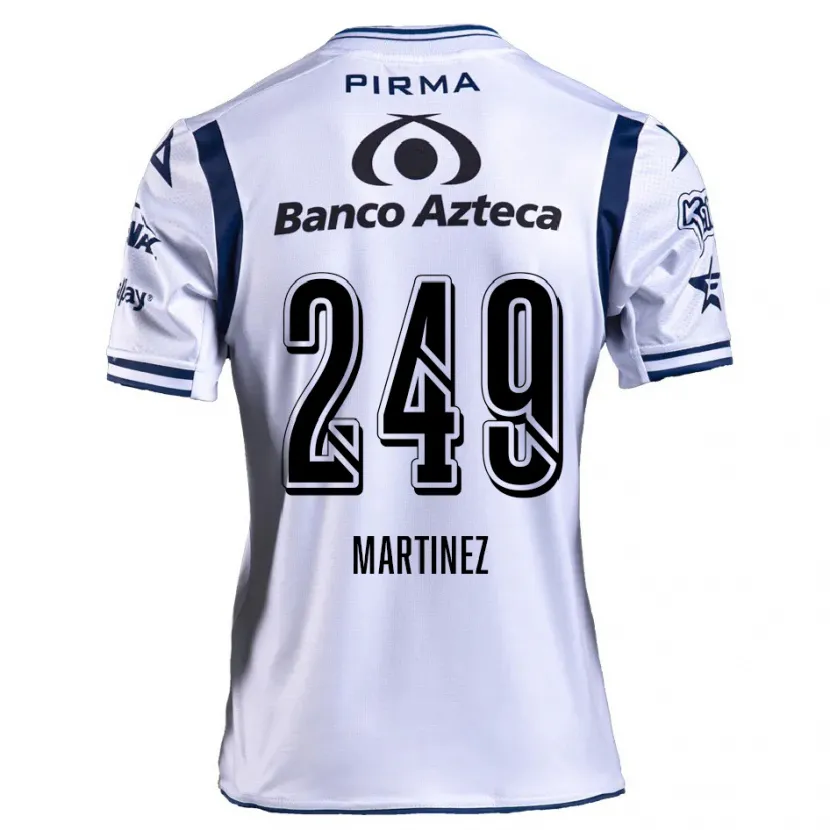 Danxen Hombre Camiseta Juan Martínez #249 Blanco Azul Marino 1ª Equipación 2024/25 La Camisa México