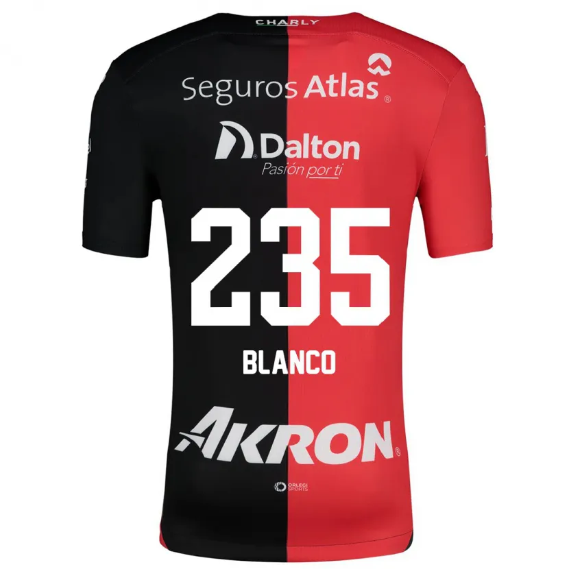 Danxen Hombre Camiseta Luis Blanco #235 Negro Rojo 1ª Equipación 2024/25 La Camisa México