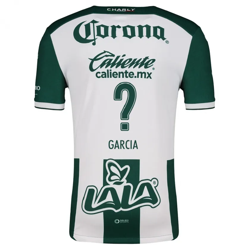 Danxen Hombre Camiseta Kevin García #0 Verde Blanco 1ª Equipación 2024/25 La Camisa México