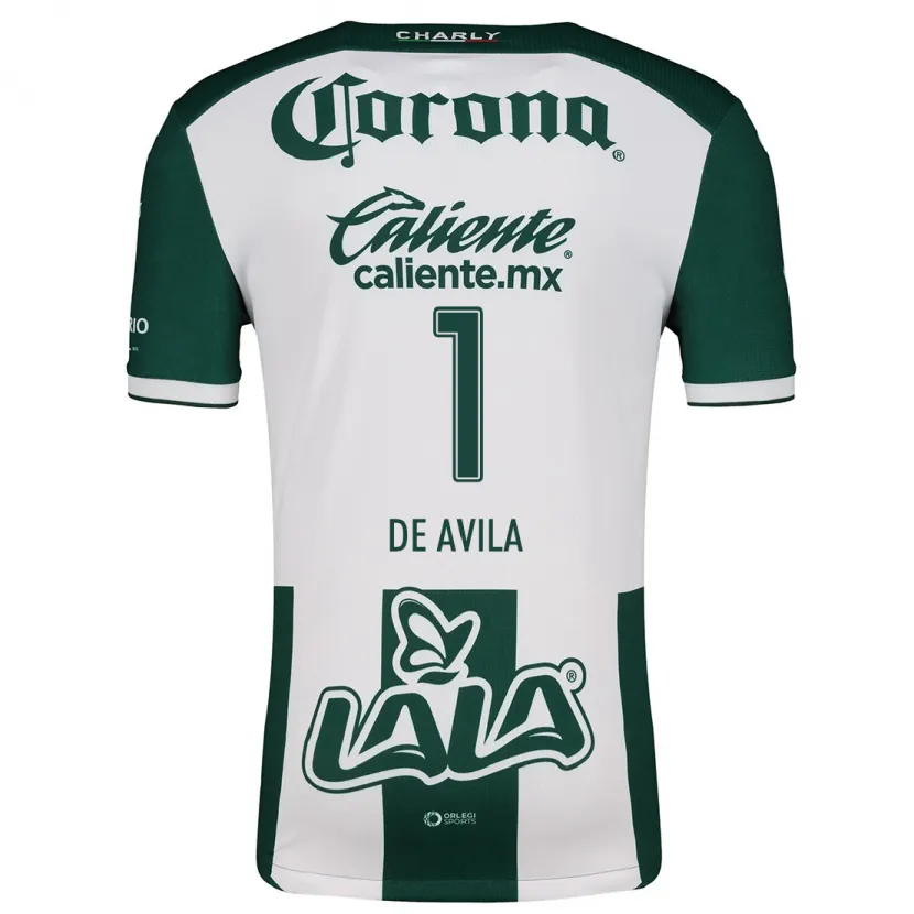 Danxen Hombre Camiseta Hannia De Ávila #1 Verde Blanco 1ª Equipación 2024/25 La Camisa México