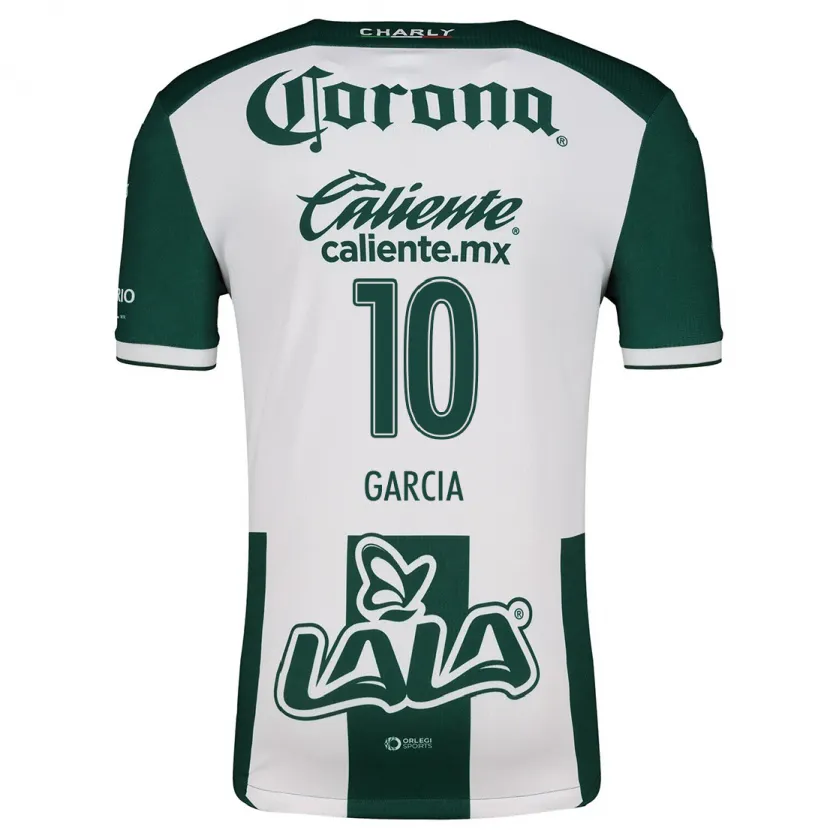 Danxen Hombre Camiseta Daniela García #10 Verde Blanco 1ª Equipación 2024/25 La Camisa México