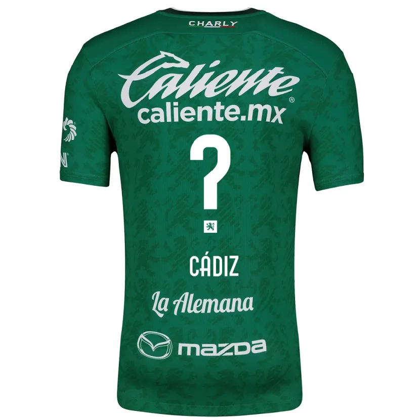 Danxen Hombre Camiseta Jhonder Cádiz #0 Verde Blanco 1ª Equipación 2024/25 La Camisa México