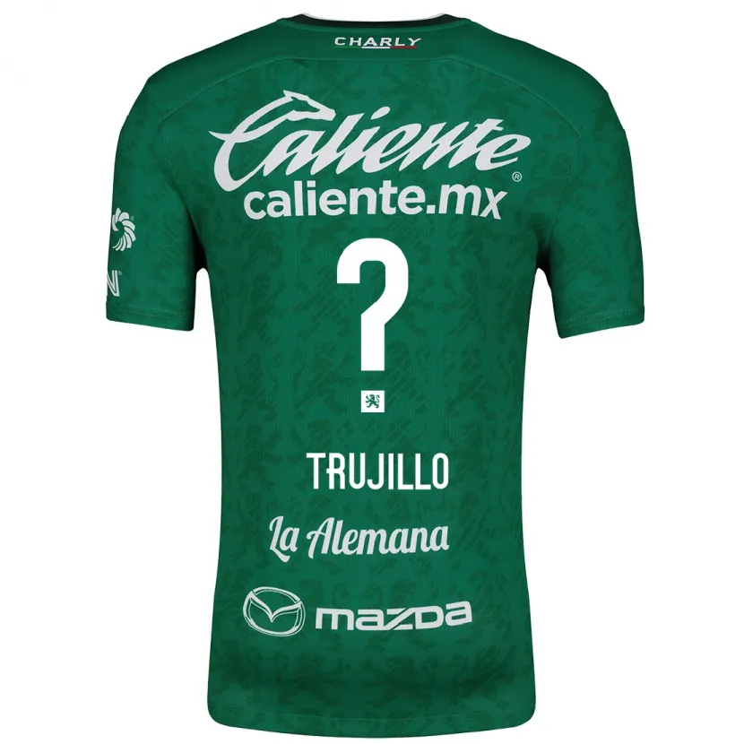 Danxen Hombre Camiseta Diego Trujillo #0 Verde Blanco 1ª Equipación 2024/25 La Camisa México