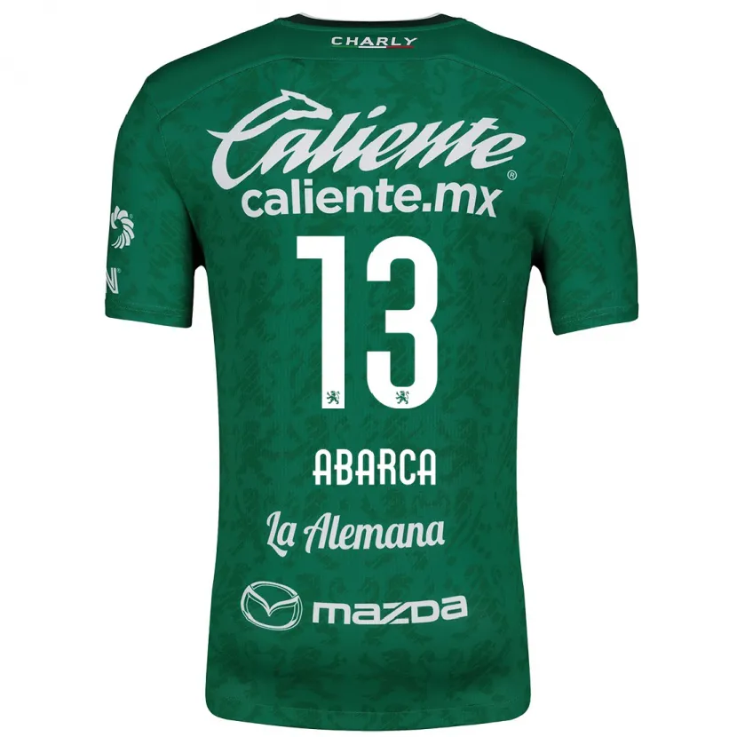 Danxen Hombre Camiseta Vidalia Abarca #13 Verde Blanco 1ª Equipación 2024/25 La Camisa México