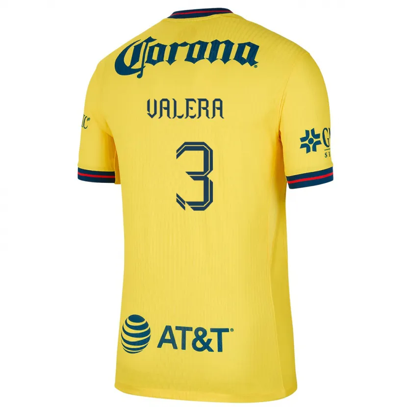 Danxen Hombre Camiseta Selene Valera #3 Amarillo Azul 1ª Equipación 2024/25 La Camisa México
