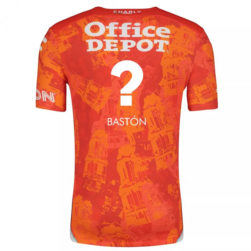 Danxen Hombre Camiseta Borja Bastón #0 Naranja Blanco 2ª Equipación 2024/25 La Camisa México