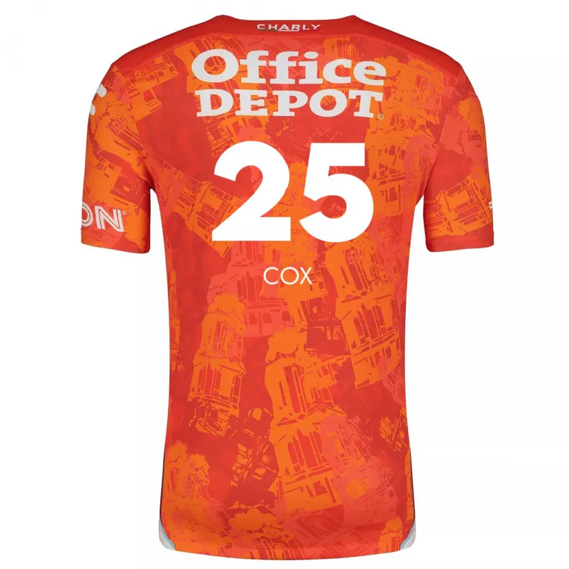 Danxen Hombre Camiseta Marta Cox #25 Naranja Blanco 2ª Equipación 2024/25 La Camisa México