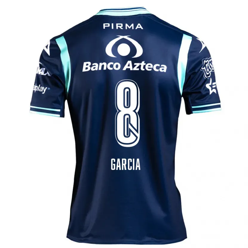 Danxen Hombre Camiseta Luis García #8 Azul Marino 2ª Equipación 2024/25 La Camisa México