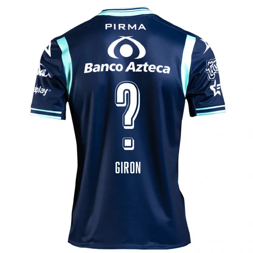 Danxen Hombre Camiseta Randall Girón #0 Azul Marino 2ª Equipación 2024/25 La Camisa México