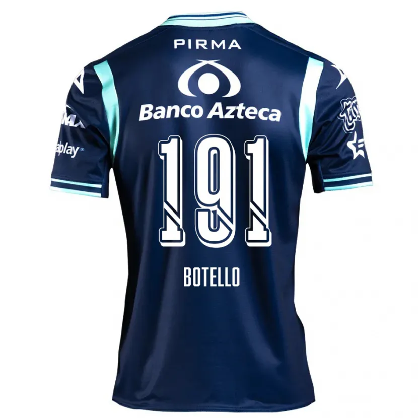 Danxen Hombre Camiseta Octavio Botello #191 Azul Marino 2ª Equipación 2024/25 La Camisa México