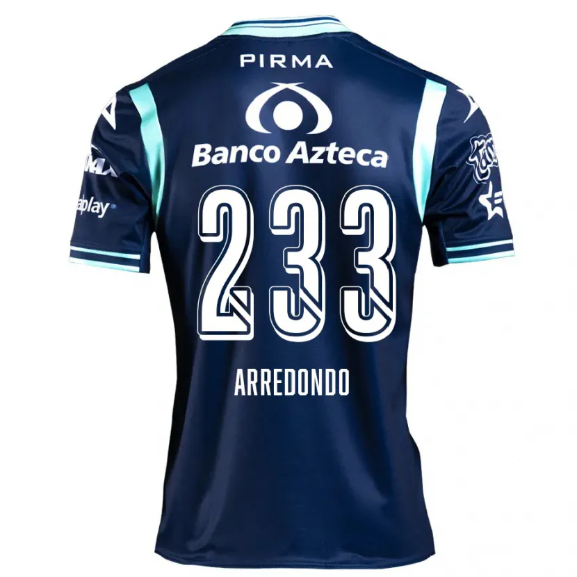 Danxen Hombre Camiseta Ángel Arredondo #233 Azul Marino 2ª Equipación 2024/25 La Camisa México