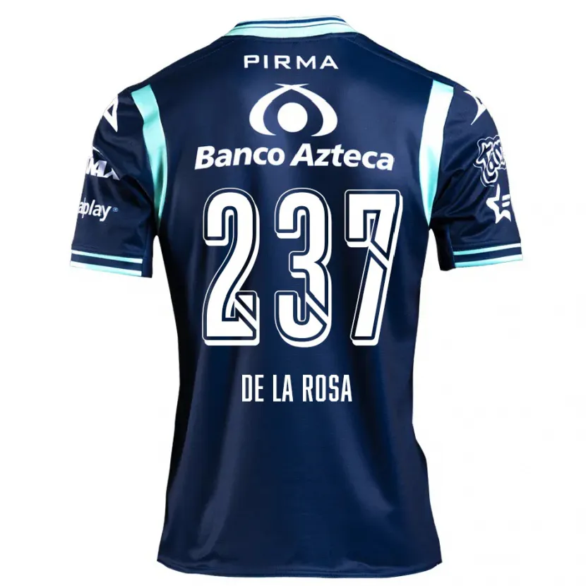 Danxen Hombre Camiseta Álvaro De La Rosa #237 Azul Marino 2ª Equipación 2024/25 La Camisa México