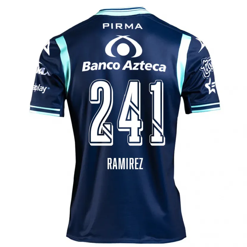 Danxen Hombre Camiseta Eduardo Ramírez #241 Azul Marino 2ª Equipación 2024/25 La Camisa México