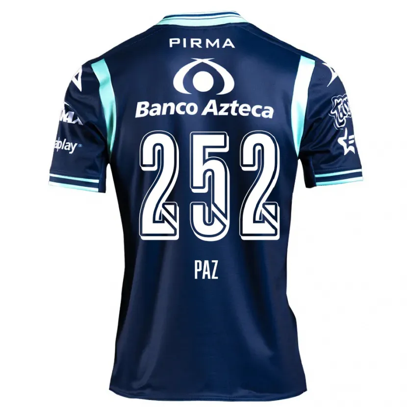 Danxen Hombre Camiseta Denilson Paz #252 Azul Marino 2ª Equipación 2024/25 La Camisa México