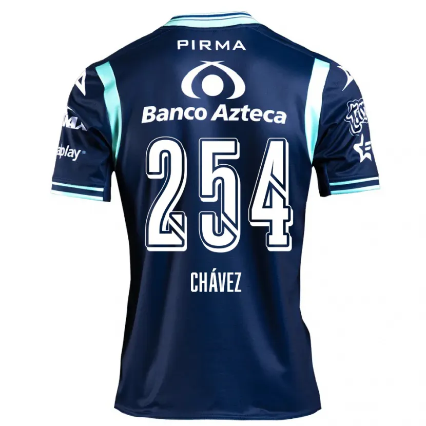Danxen Hombre Camiseta José Chávez #254 Azul Marino 2ª Equipación 2024/25 La Camisa México