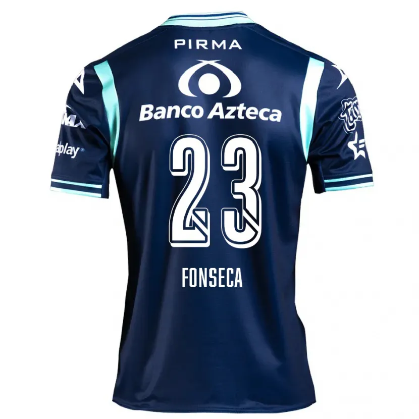Danxen Hombre Camiseta Camila Fonseca #23 Azul Marino 2ª Equipación 2024/25 La Camisa México
