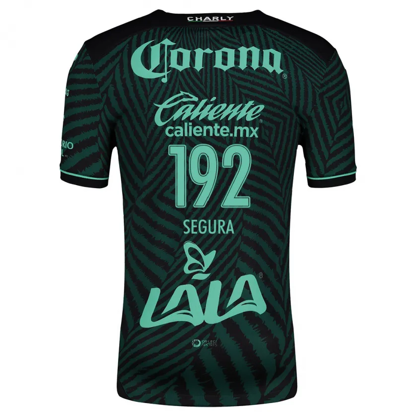 Danxen Hombre Camiseta Gustavo Segura #192 Verde Negro 2ª Equipación 2024/25 La Camisa México