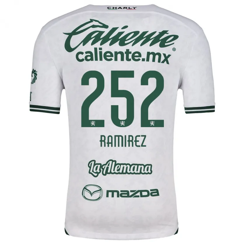 Danxen Hombre Camiseta Luis Ramírez #252 Blanco Verde 2ª Equipación 2024/25 La Camisa México