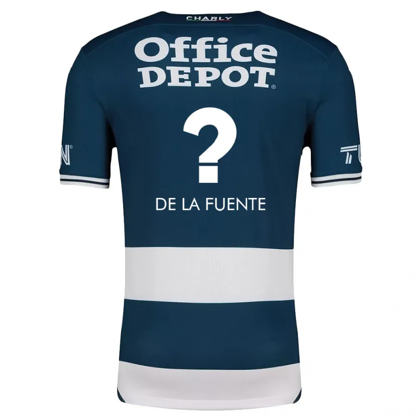 Danxen Mujer Camiseta Paulino De La Fuente #0 Azul Blanco 1ª Equipación 2024/25 La Camisa México