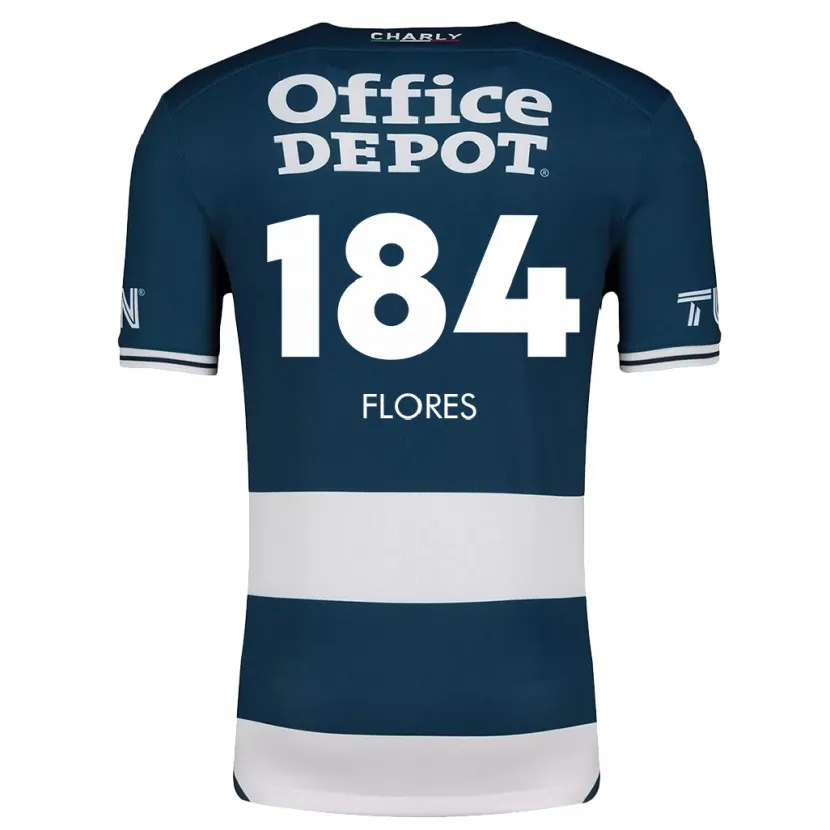 Danxen Mujer Camiseta Jason Flores #184 Azul Blanco 1ª Equipación 2024/25 La Camisa México