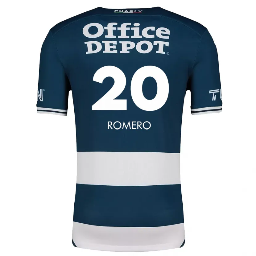 Danxen Mujer Camiseta Tamara Romero #20 Azul Blanco 1ª Equipación 2024/25 La Camisa México