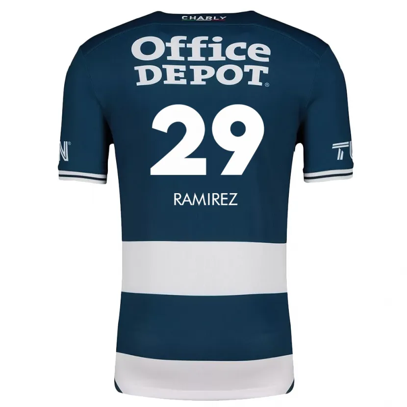 Danxen Mujer Camiseta Elliana Ramirez #29 Azul Blanco 1ª Equipación 2024/25 La Camisa México