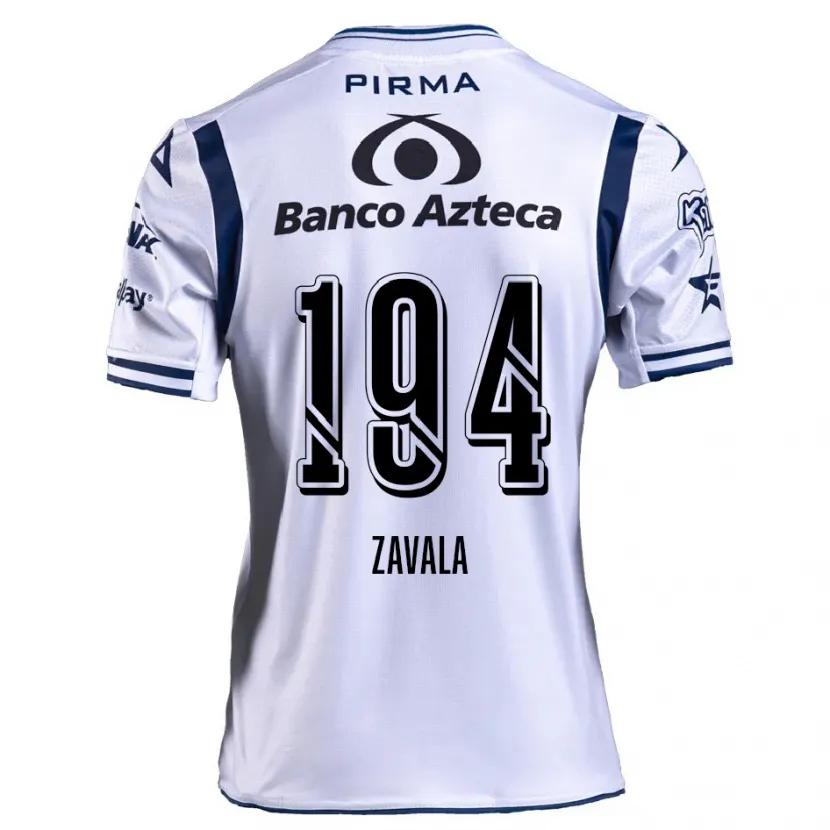 Danxen Mujer Camiseta Arath Zavala #194 Blanco Azul Marino 1ª Equipación 2024/25 La Camisa México