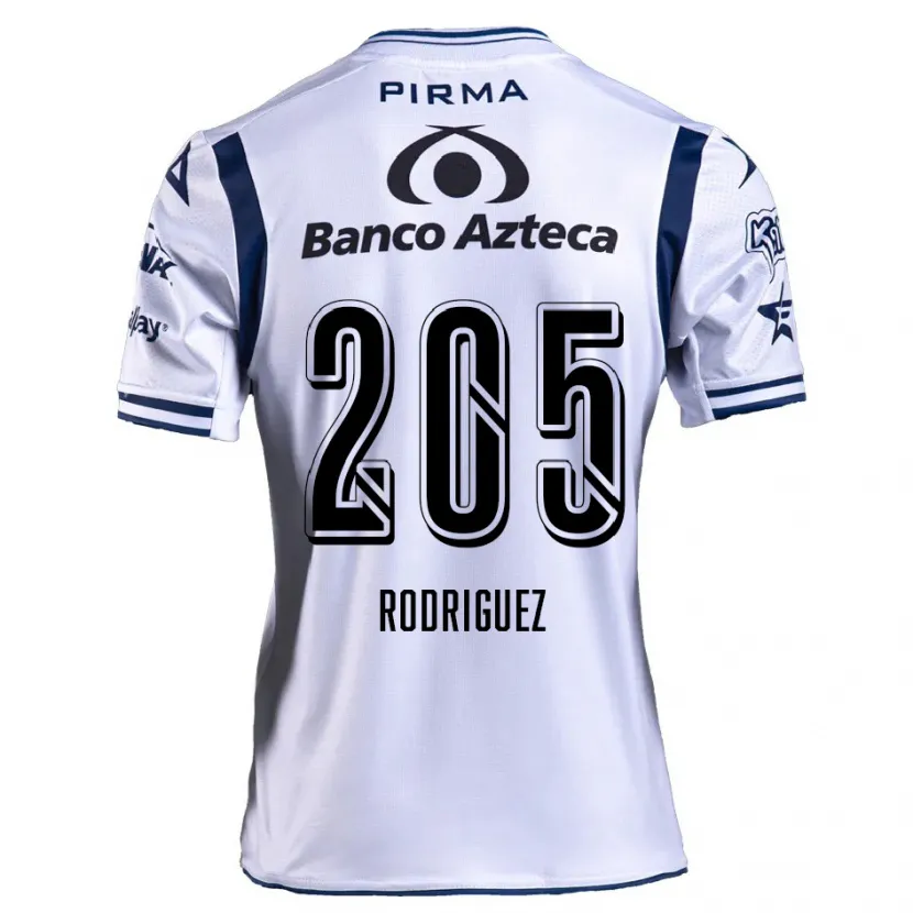 Danxen Mujer Camiseta Alberto Rodríguez #205 Blanco Azul Marino 1ª Equipación 2024/25 La Camisa México