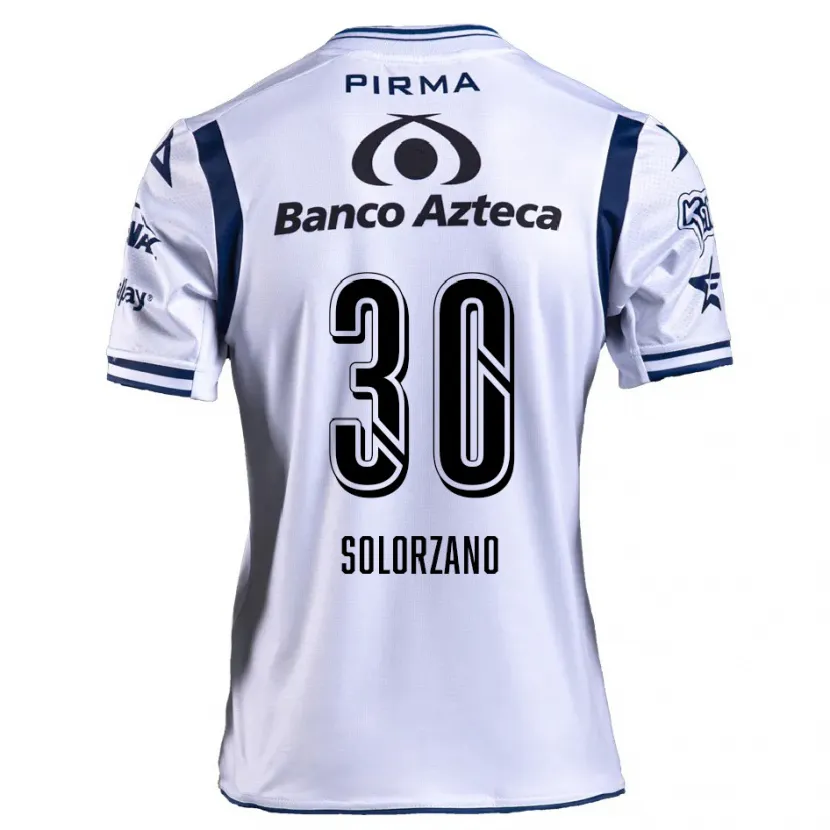 Danxen Mujer Camiseta Aisha Solórzano #30 Blanco Azul Marino 1ª Equipación 2024/25 La Camisa México