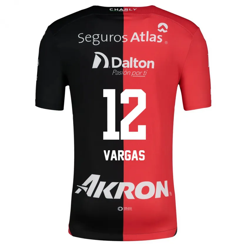 Danxen Mujer Camiseta Camilo Vargas #12 Negro Rojo 1ª Equipación 2024/25 La Camisa México