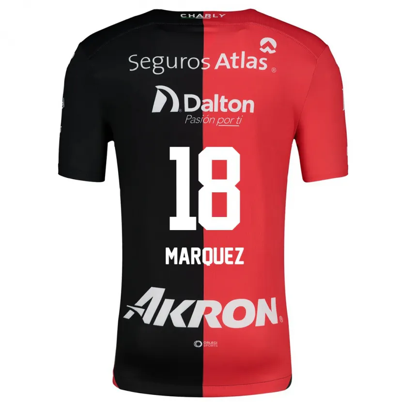 Danxen Mujer Camiseta Jeremy Márquez #18 Negro Rojo 1ª Equipación 2024/25 La Camisa México
