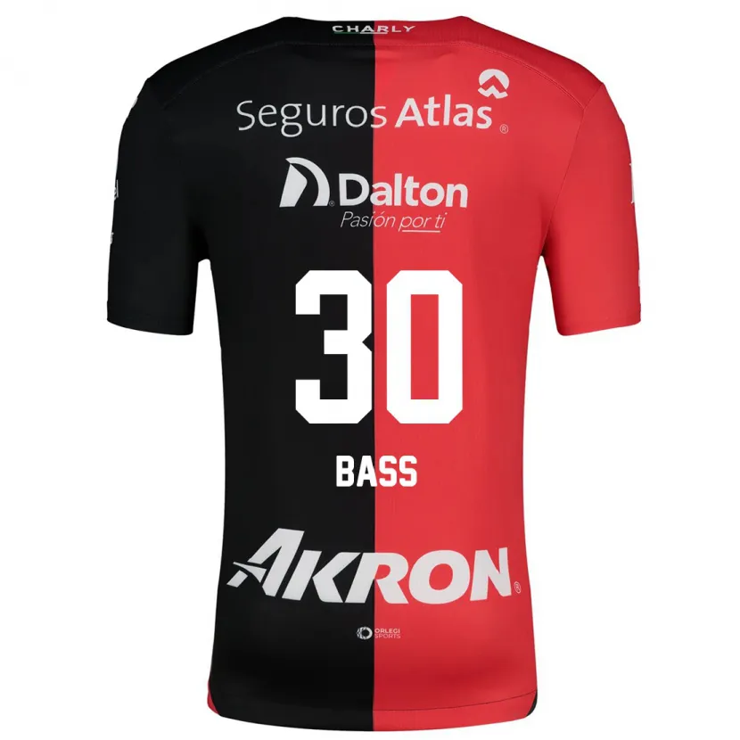 Danxen Mujer Camiseta Abraham Bass #30 Negro Rojo 1ª Equipación 2024/25 La Camisa México