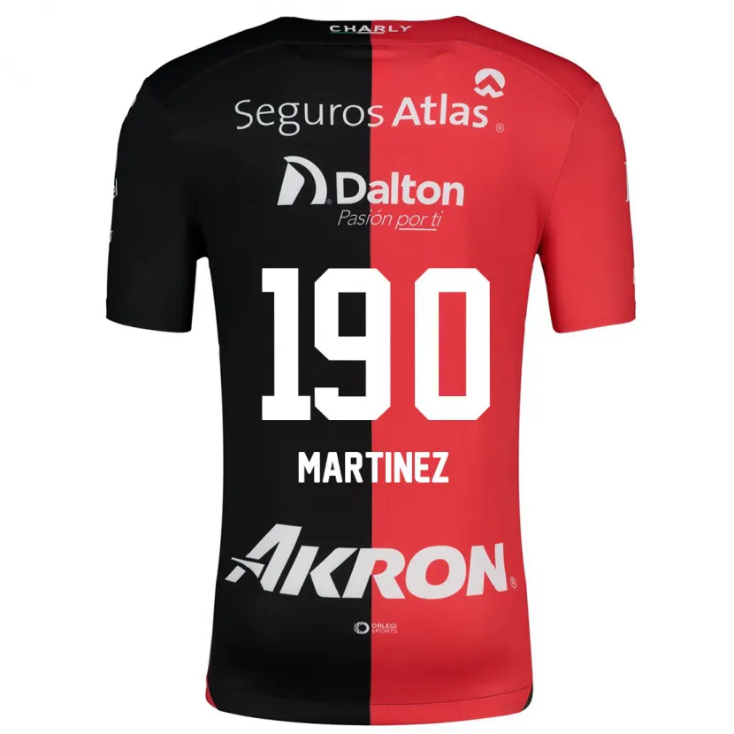 Danxen Mujer Camiseta Luis Carlos Martínez #190 Negro Rojo 1ª Equipación 2024/25 La Camisa México