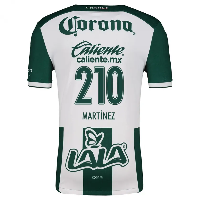 Danxen Mujer Camiseta André Martínez #210 Verde Blanco 1ª Equipación 2024/25 La Camisa México