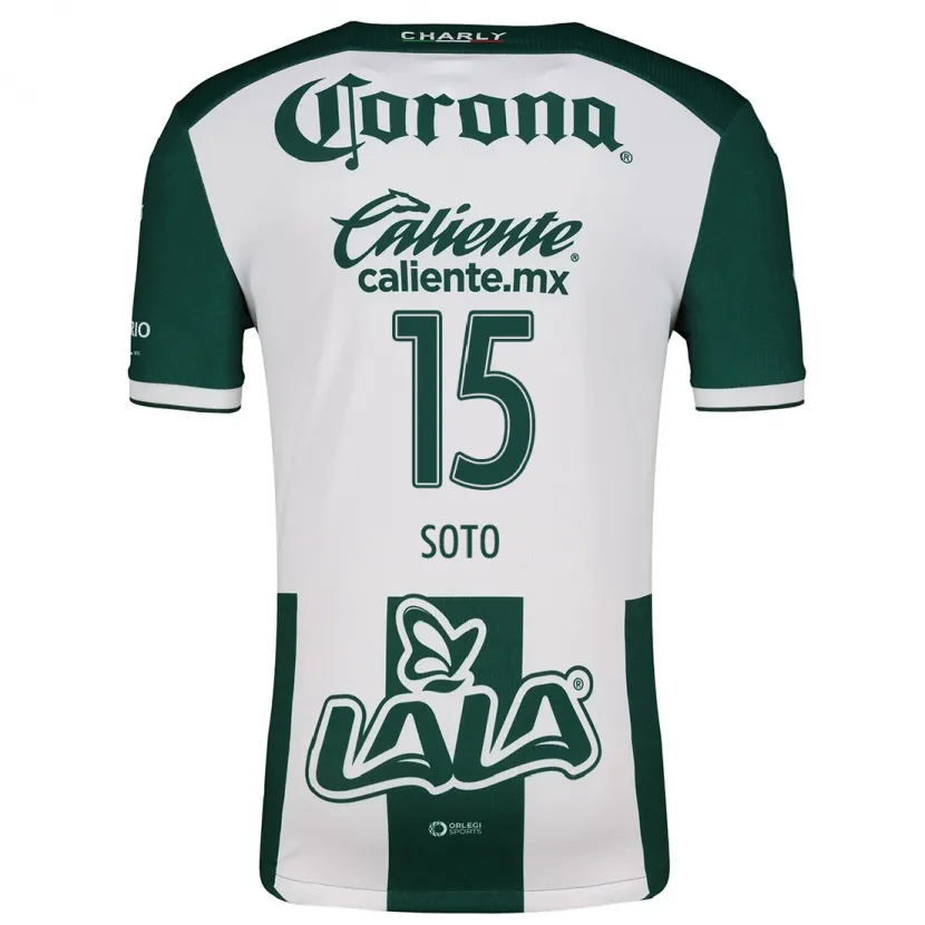 Danxen Mujer Camiseta Stephanie Soto #15 Verde Blanco 1ª Equipación 2024/25 La Camisa México