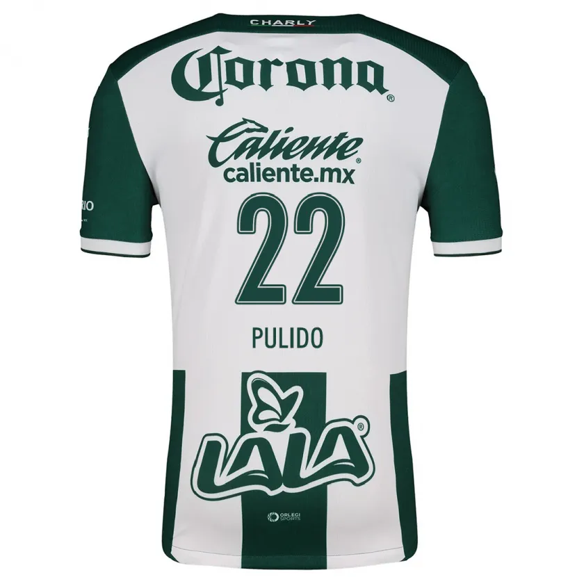 Danxen Mujer Camiseta Sheila Pulido #22 Verde Blanco 1ª Equipación 2024/25 La Camisa México