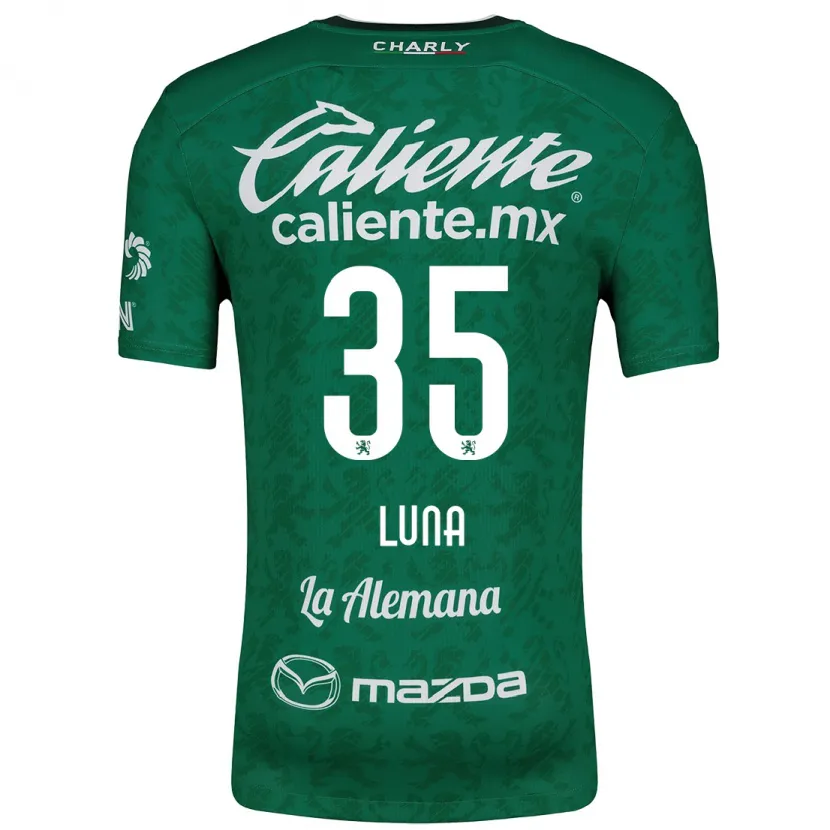 Danxen Mujer Camiseta Diego Luna #35 Verde Blanco 1ª Equipación 2024/25 La Camisa México