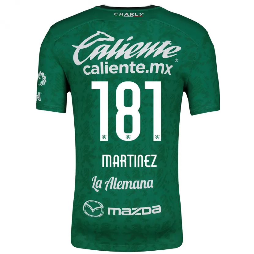 Danxen Mujer Camiseta Irving Martínez #181 Verde Blanco 1ª Equipación 2024/25 La Camisa México