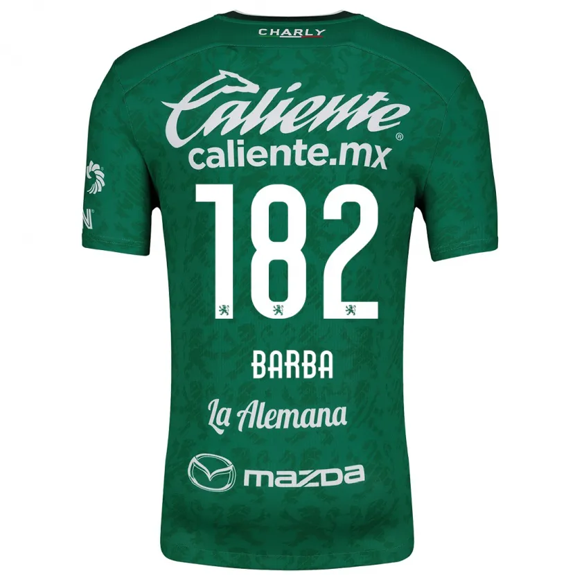 Danxen Mujer Camiseta Austin Barba #182 Verde Blanco 1ª Equipación 2024/25 La Camisa México
