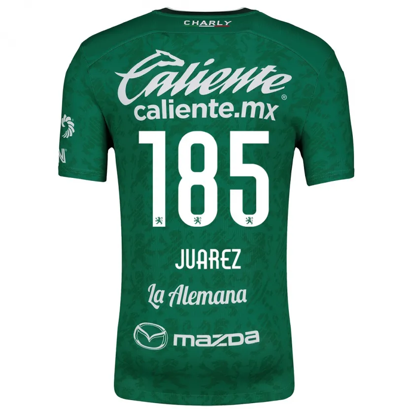Danxen Mujer Camiseta Moisés Juárez #185 Verde Blanco 1ª Equipación 2024/25 La Camisa México
